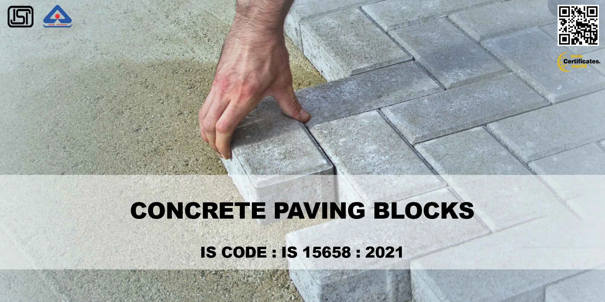 BIS Certificate for Concrete Paving Blocks